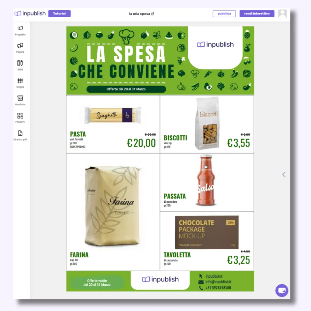 Definisci l'immagine del tuo volantino