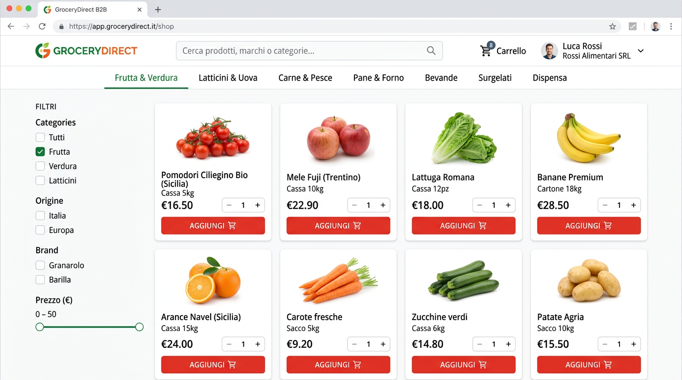 Piattaforma spesa online per supermercati e GDO — inShop